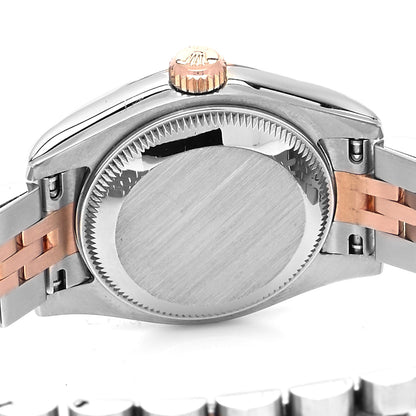 Rolex Stainless Steel 18K Everose Gold Diamond 26mm Oyster Perpetual Datejust Watch Pink 179171 4 of 5