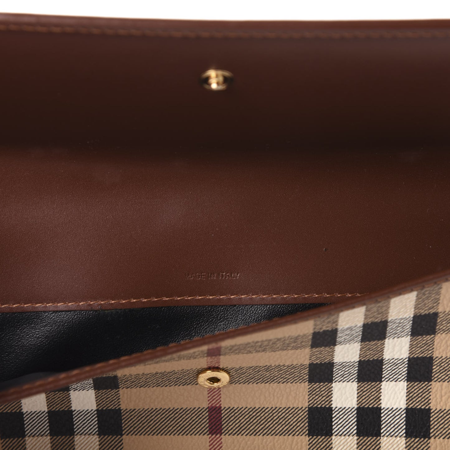 Haymarket Check Continental Wallet Brown
