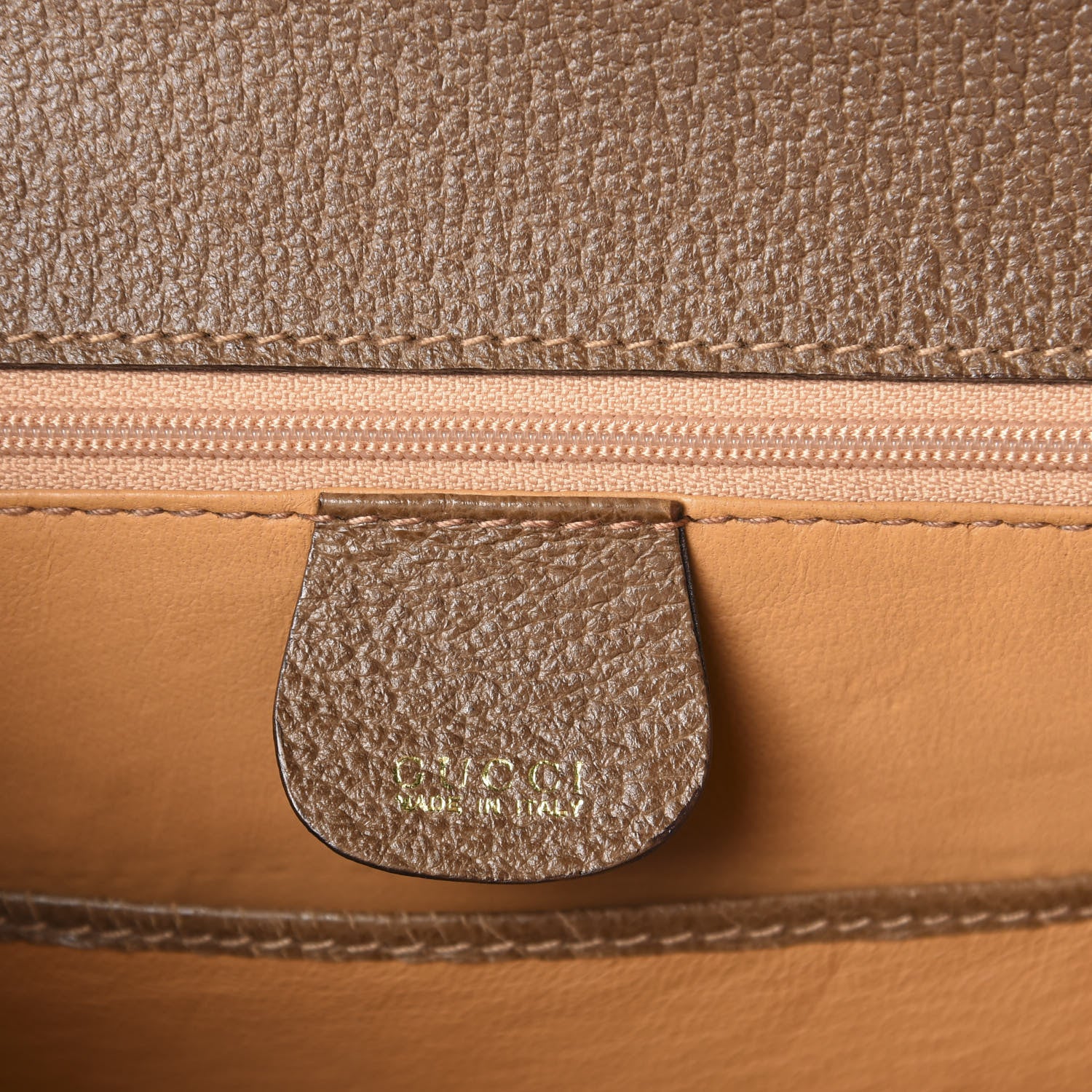 Gucci Natural Grain Calfskin Small Classic Bamboo Top Handle Bag Blush Brown 7 of 10