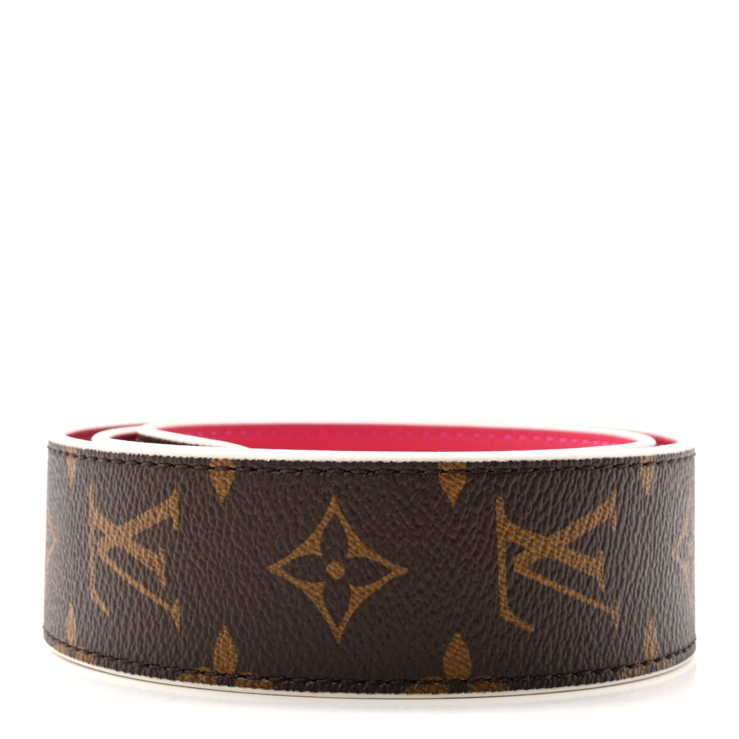 Monogram Bandouliere Shoulder Strap Hot Pink