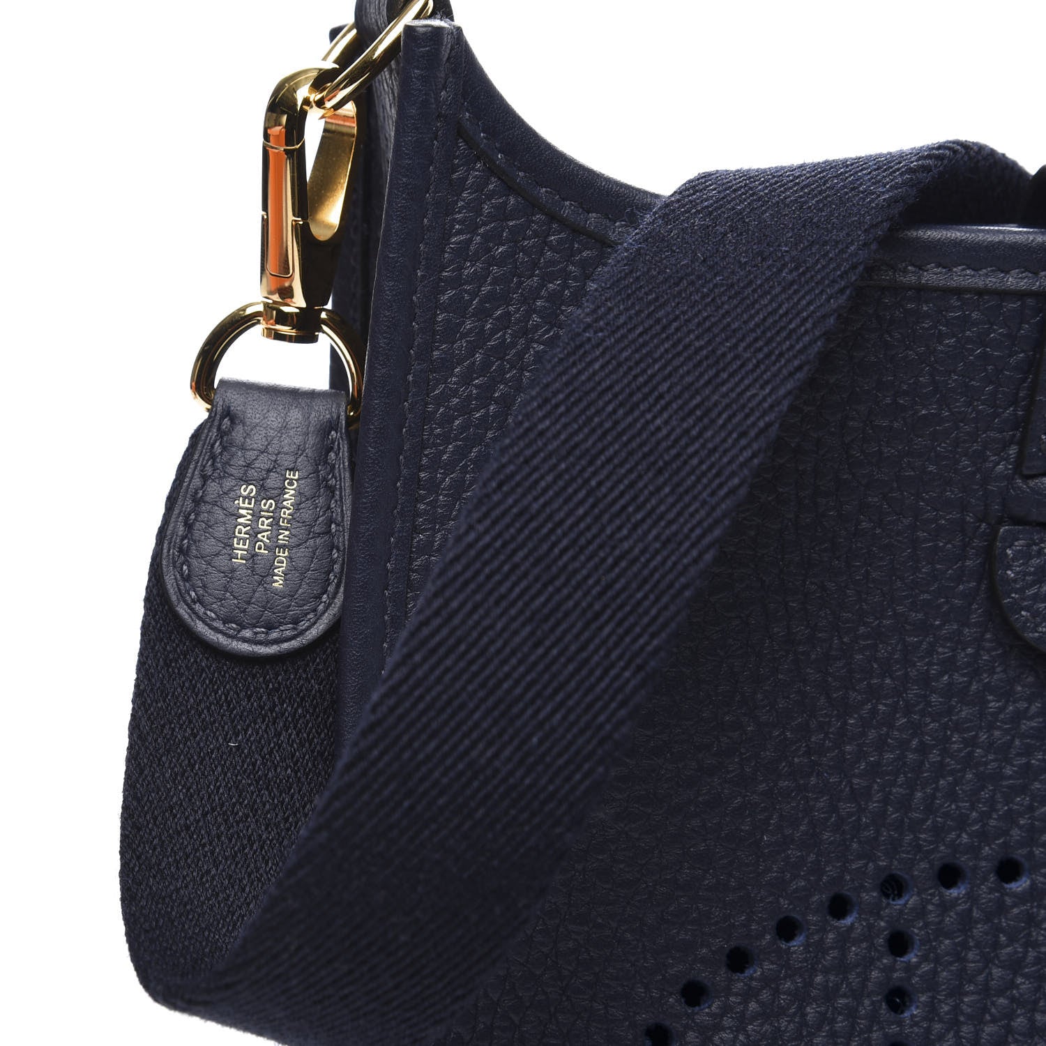 Hermes Taurillon Clemence Amazone Evelyne TPM Bleu Nuit Bleu Indigo 7 of 9
