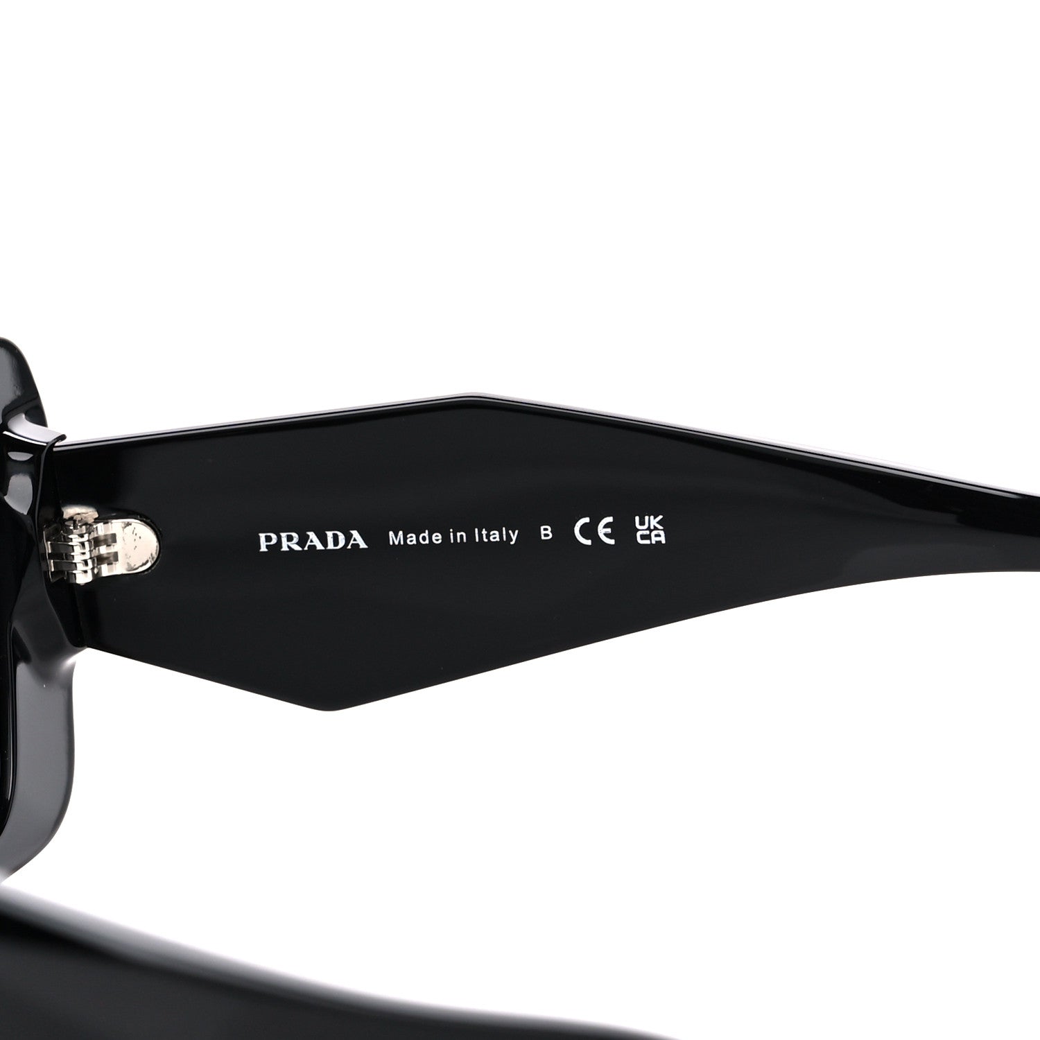 Prada Acetate Symbole Sunglasses SPR 08Y Black 6 of 7