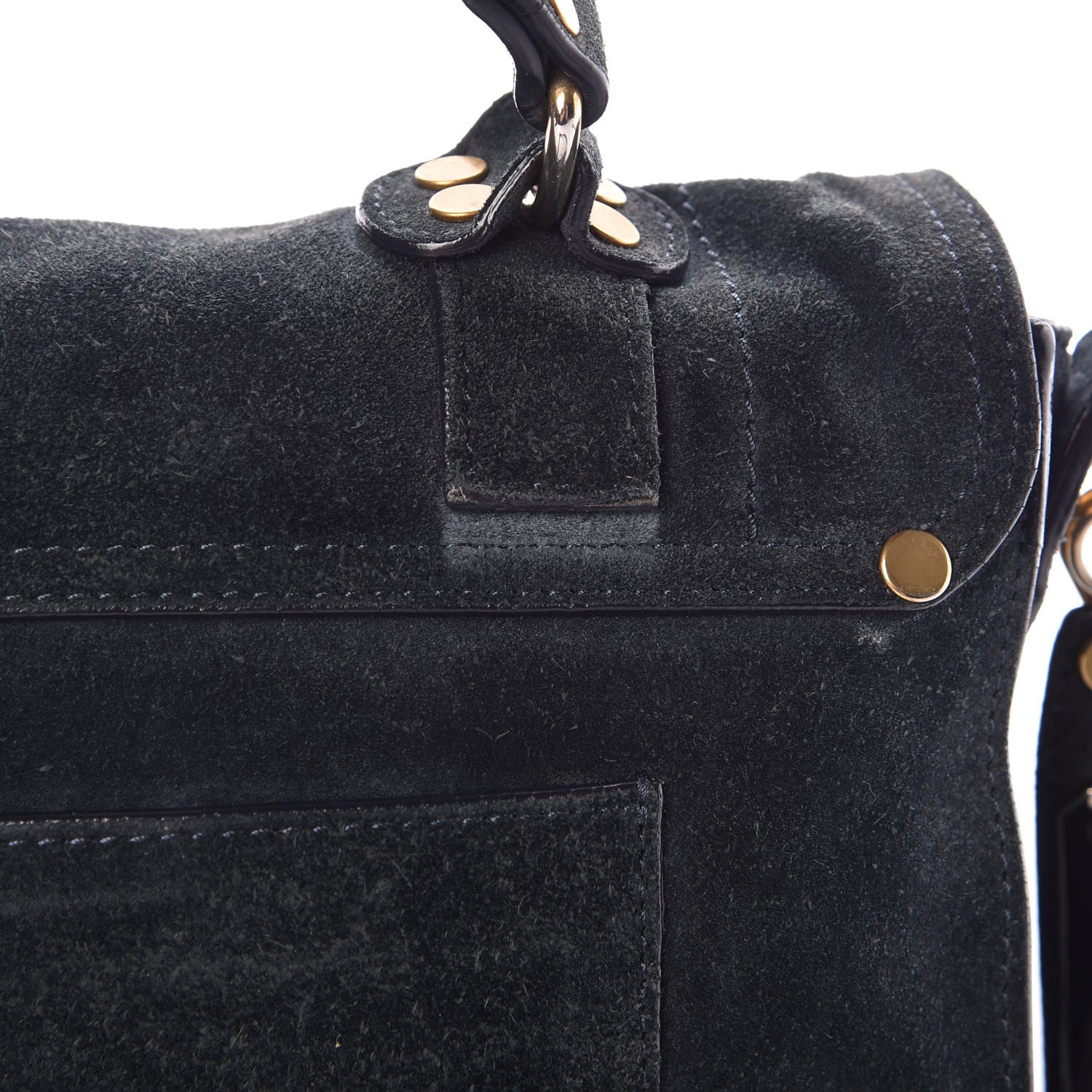 Proenza Schouler Suede Tiny PS1 Satchel Navy 13 of 17
