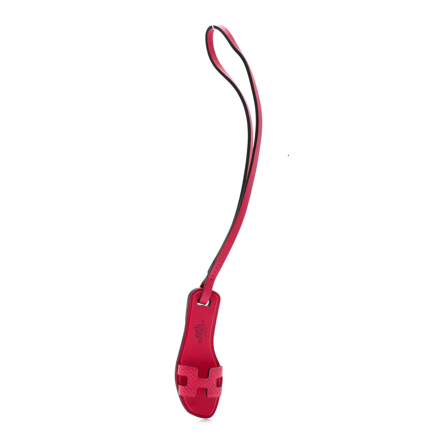 Hermes Epsom Butler Calfskin Hunter Oran Nano Bag Charm Rose Mexico 1 of 5