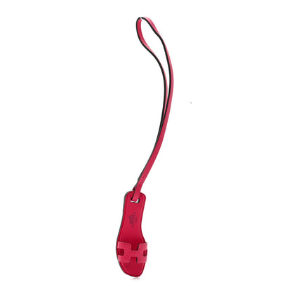 Hermes Epsom Butler Calfskin Hunter Oran Nano Bag Charm Rose Mexico 1 of 5