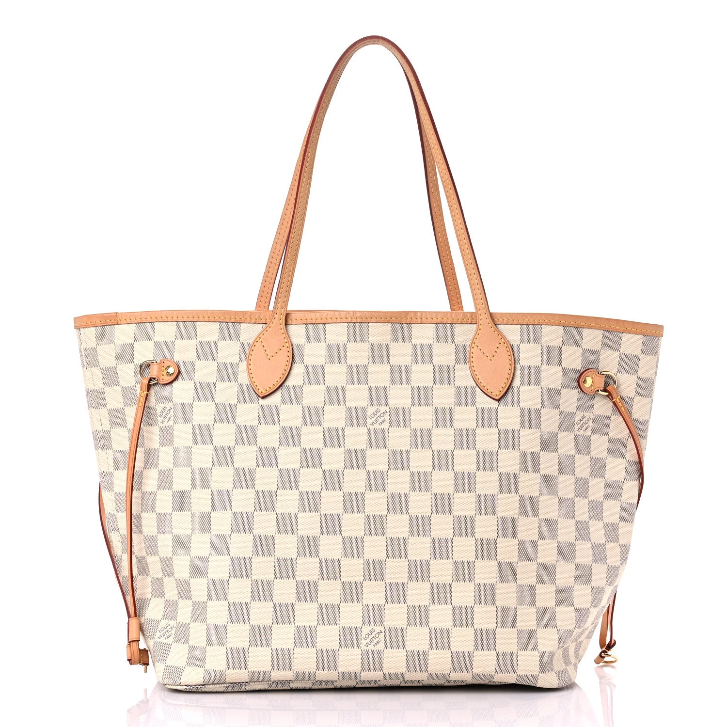 Louis Vuitton Damier Azur Neo Neverfull MM Rose Ballerine 3 of 22