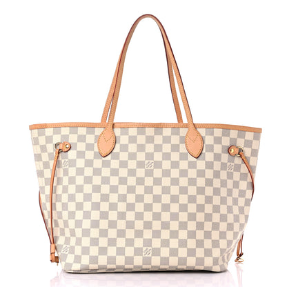Louis Vuitton Damier Azur Neo Neverfull MM Rose Ballerine 3 of 22