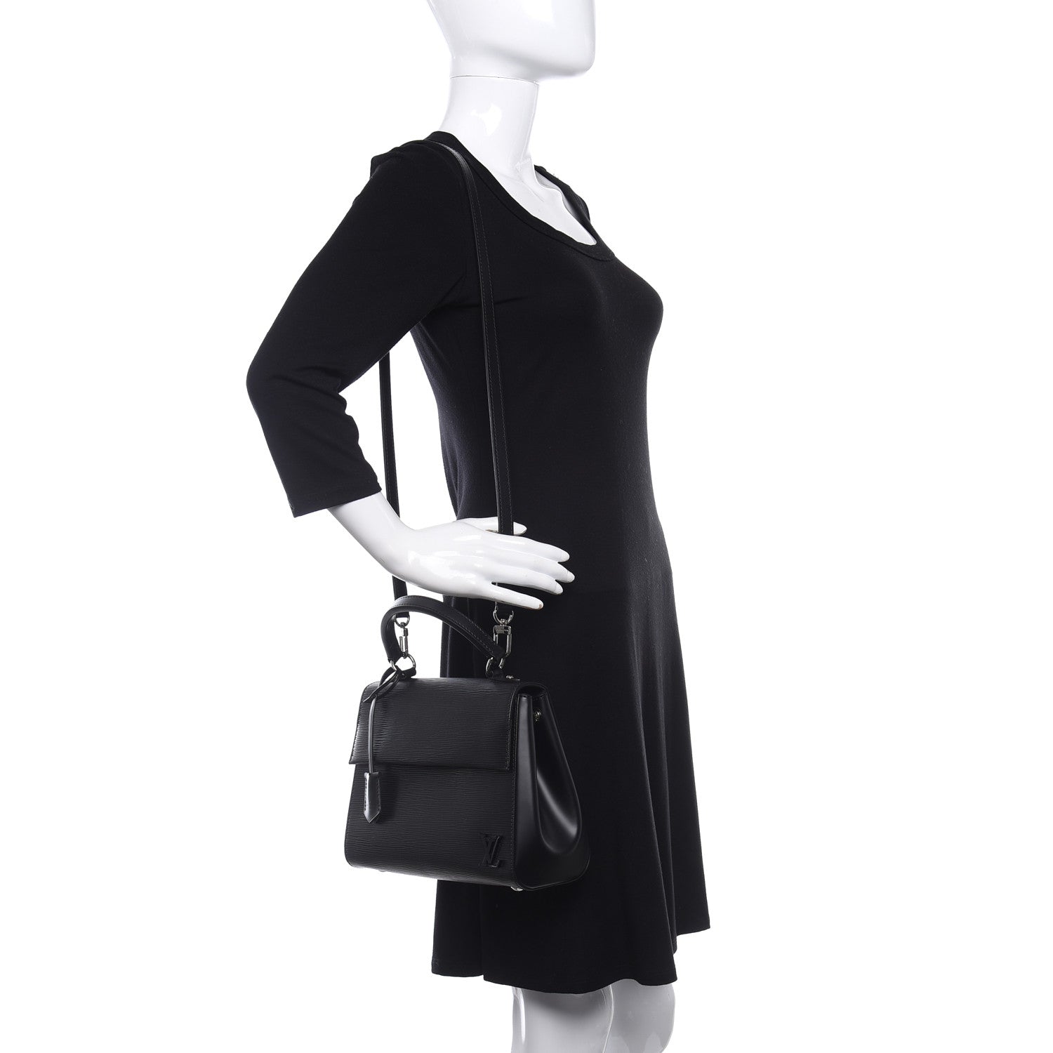 Louis Vuitton Epi Cluny BB Black 2 of 15
