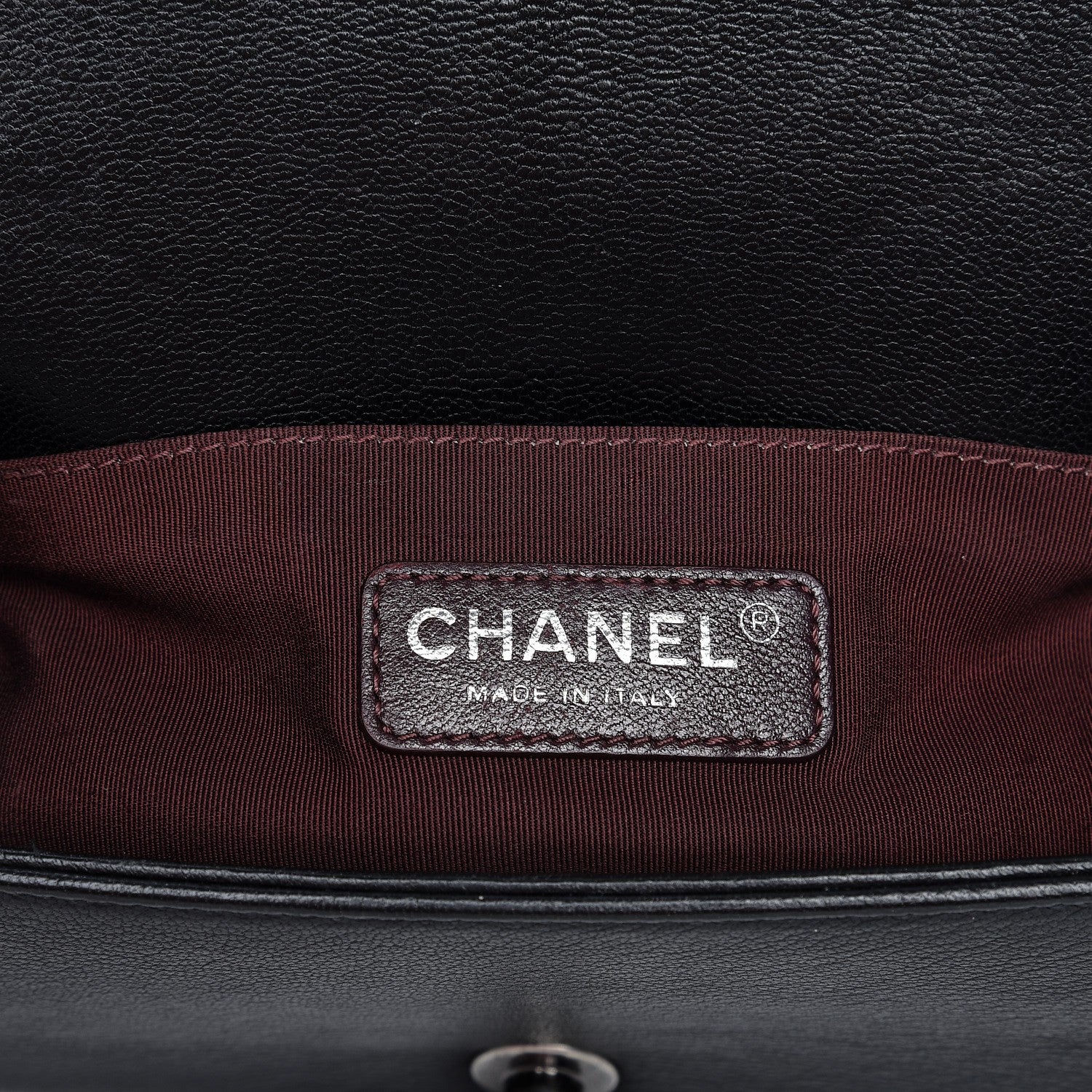 Chanel Goatskin Quilted Patent Small Duo Boy Flap Black 6 of 11