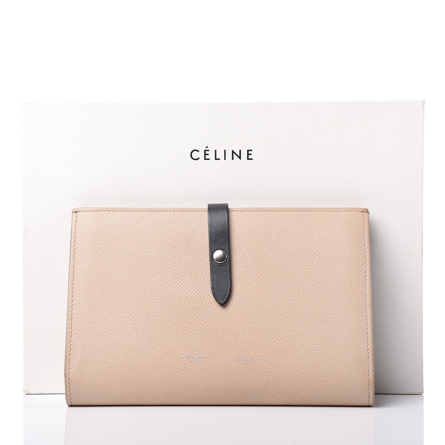 Calfskin Large Multifunction Strap Wallet Ballerina