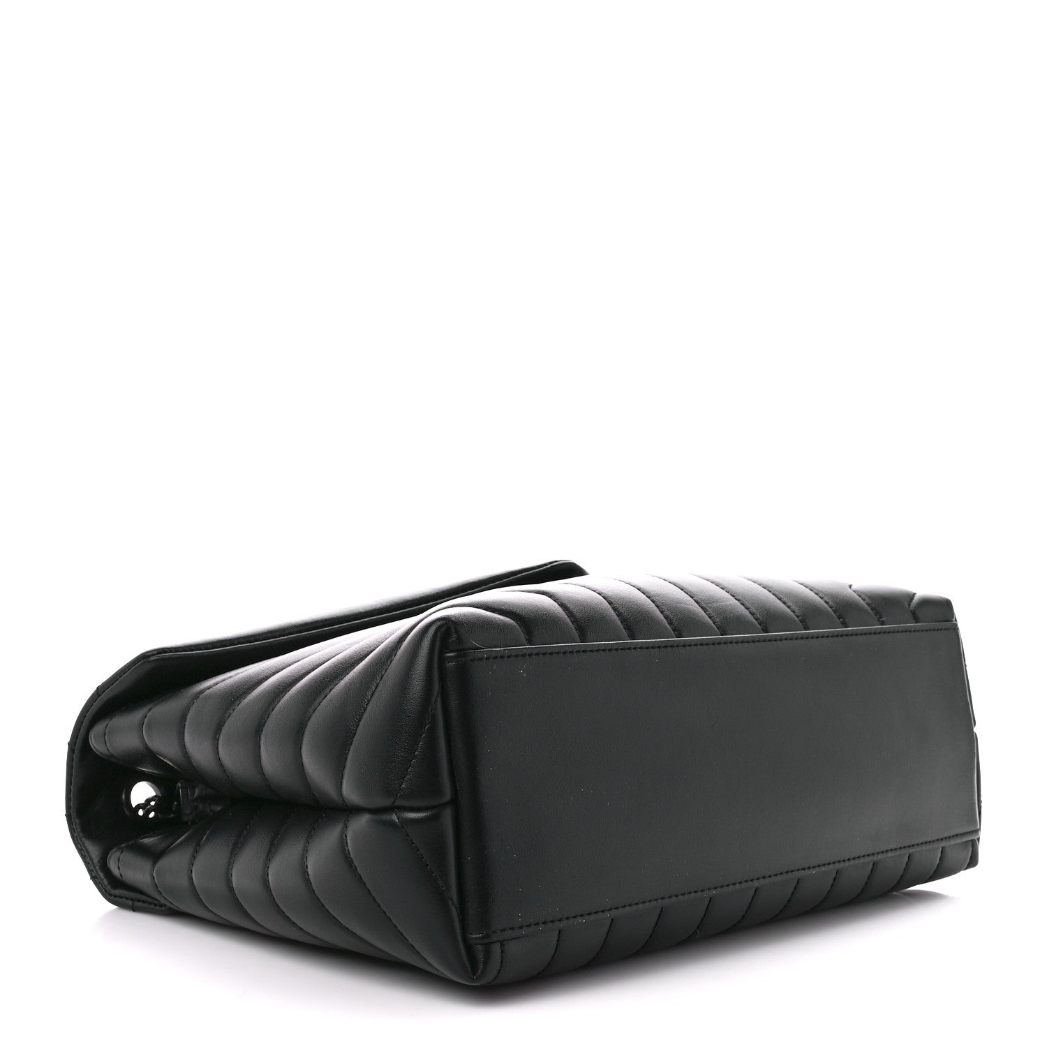 Saint Laurent Calfskin Y Quilted Monogram Monochrome Medium Loulou Chain Satchel Black 4 of 12