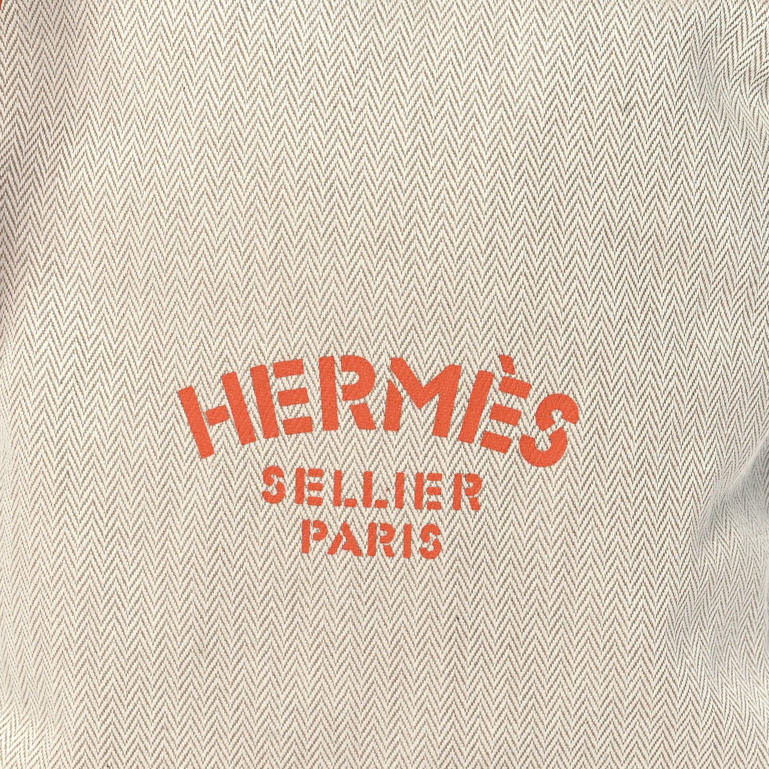 Hermes Canvas Swift Aline Grooming Bag Orange 7 of 9