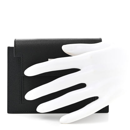 Hermes Epsom Kelly Pocket Compact Wallet Black 2 of 8