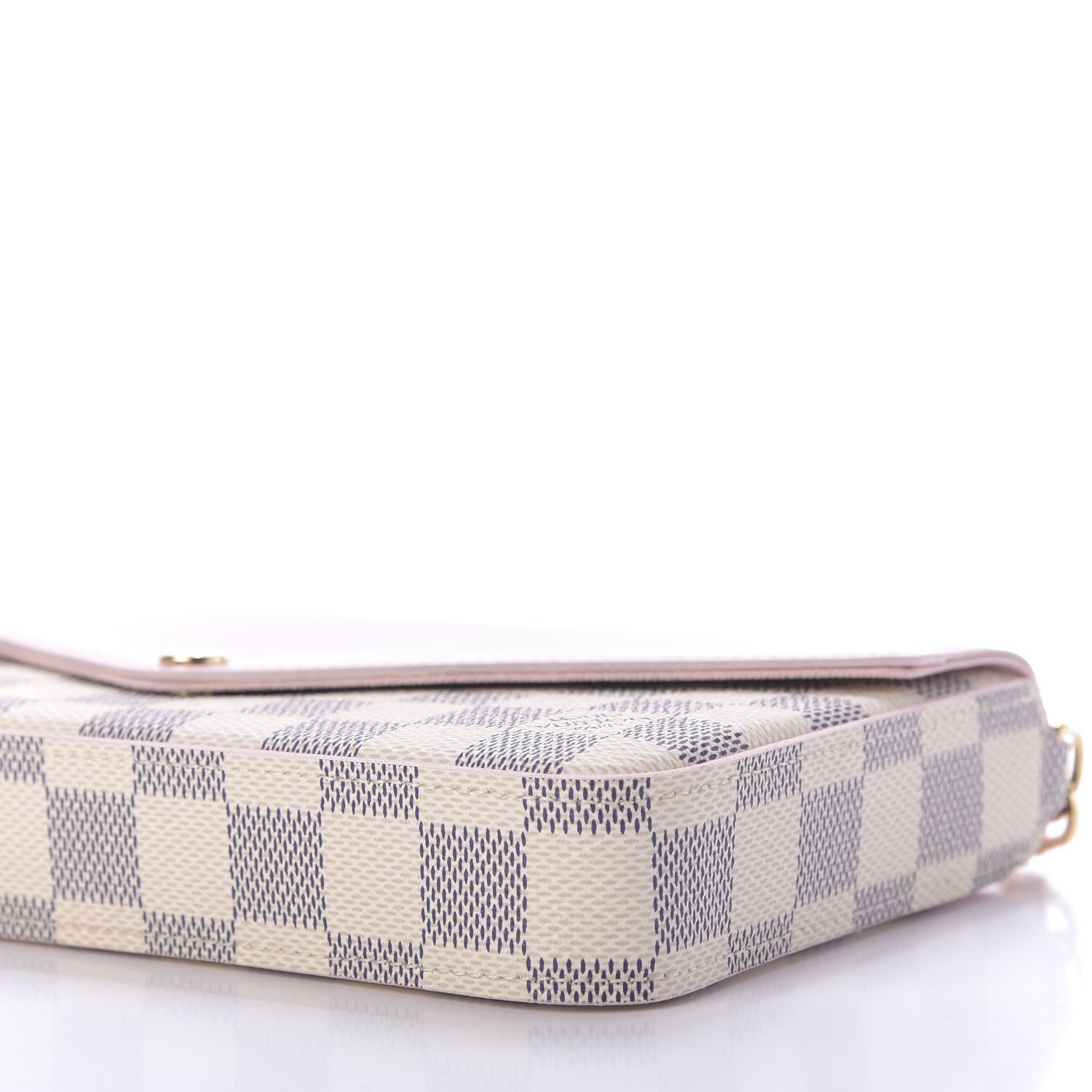 Louis Vuitton Damier Azur Calfskin Pochette Felicie Eau de Rose 5 of 11
