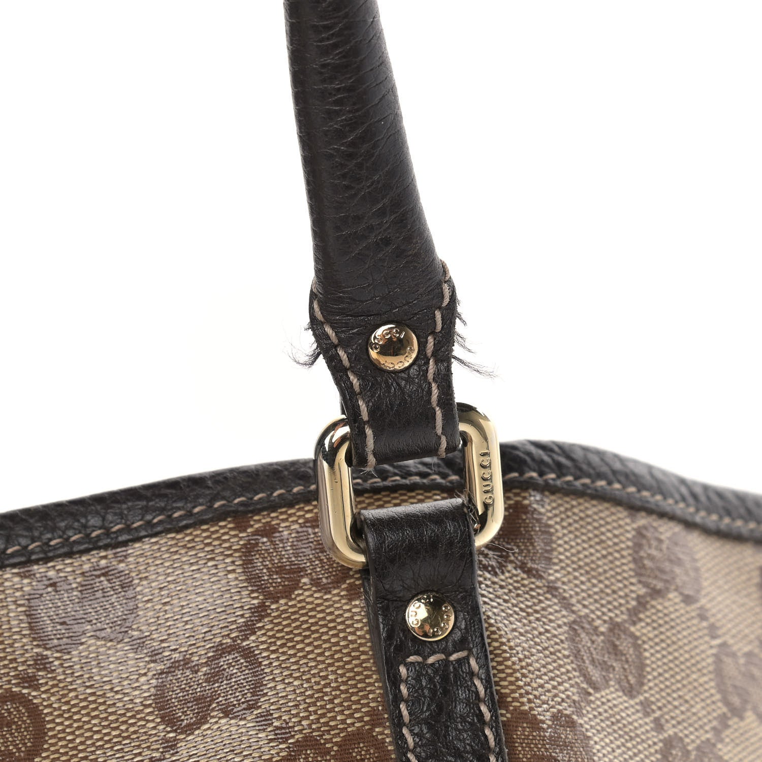 Gucci Crystal Monogram Medium Joy Tote Beige Ebony Testa di Moro 13 of 16