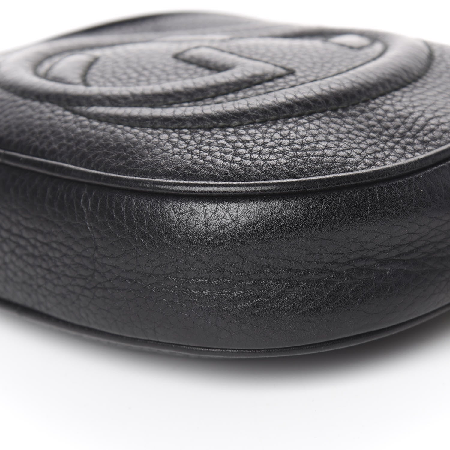 Gucci Pebbled Calfskin Mini Soho Chain Bag Black 9 of 10