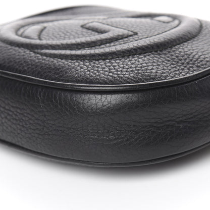 Gucci Pebbled Calfskin Mini Soho Chain Bag Black 9 of 10