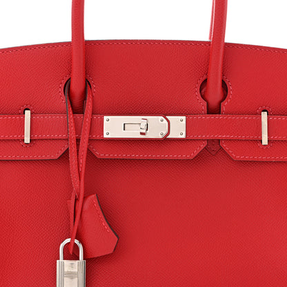 Hermes Epsom Birkin 30 Rouge Casaque 8 of 10
