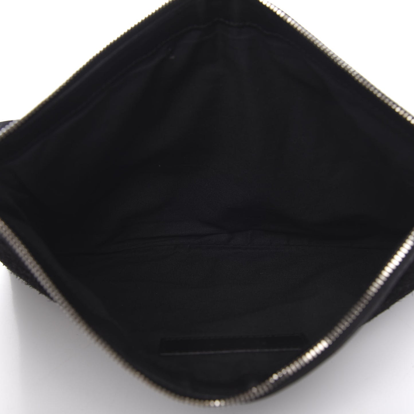 Suede Arena Lambskin Classic Hardware City Medium Pouch Black