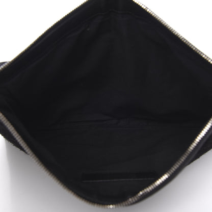 Balenciaga Suede Arena Lambskin Classic Hardware City Medium Pouch Black 5 of 9