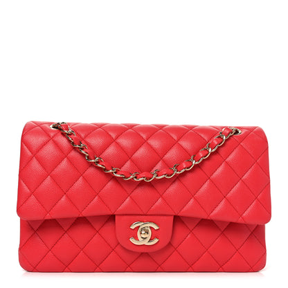 Chanel Caviar Quilted Medium Double Flap Red 1 of 11