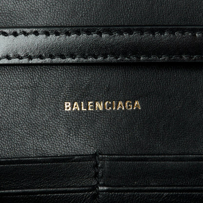 Balenciaga Shiny Box Calfskin Hourglass Chain Bag Black 6 of 10