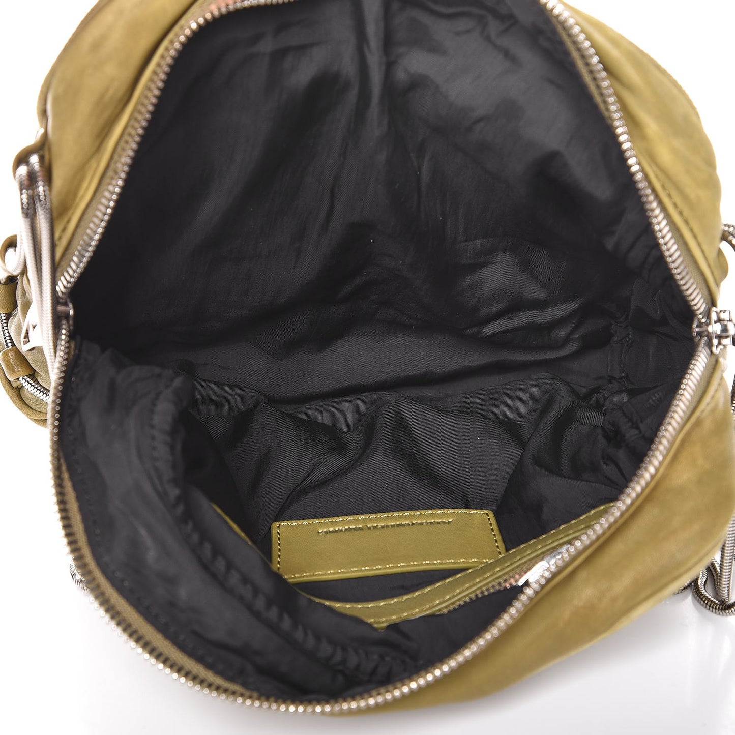 Washed Lambskin Brenda Chain Shoulder Bag Chartreuse