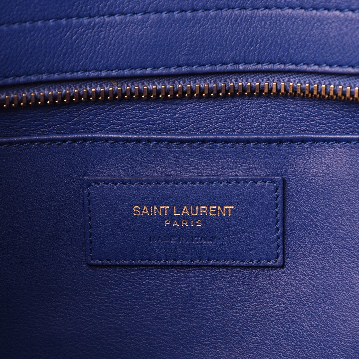 Saint Laurent Calfskin Suede Baby Monogram Downtown Cabas Ultramarine 5 of 14