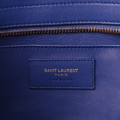 Saint Laurent Calfskin Suede Baby Monogram Downtown Cabas Ultramarine 5 of 14