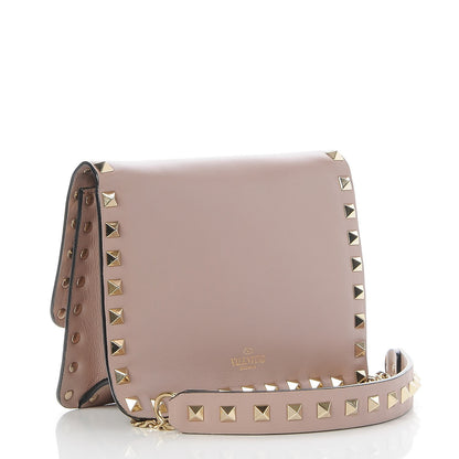 Valentino Garavani Vitello Rockstud Chain Flap Crossbody Bag Poudre 3 of 8