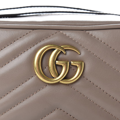 Gucci Calfskin Matelasse Mini GG Marmont Chain Shoulder Bag Porcelain Rose 10 of 10
