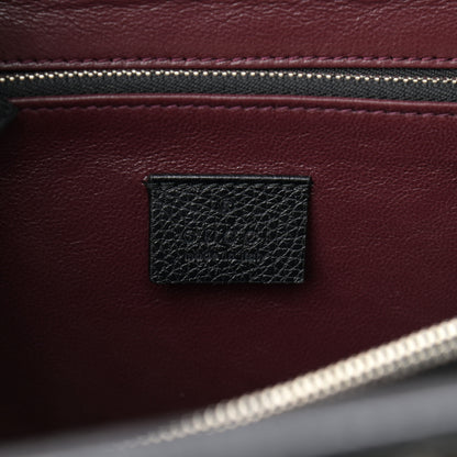 Gucci Grainy Calfskin Small Zumi Top Handle Bag Black 6 of 10