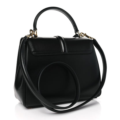 Celine Satinated Calfskin Small 16 Top Handle Bag Black 3 of 10