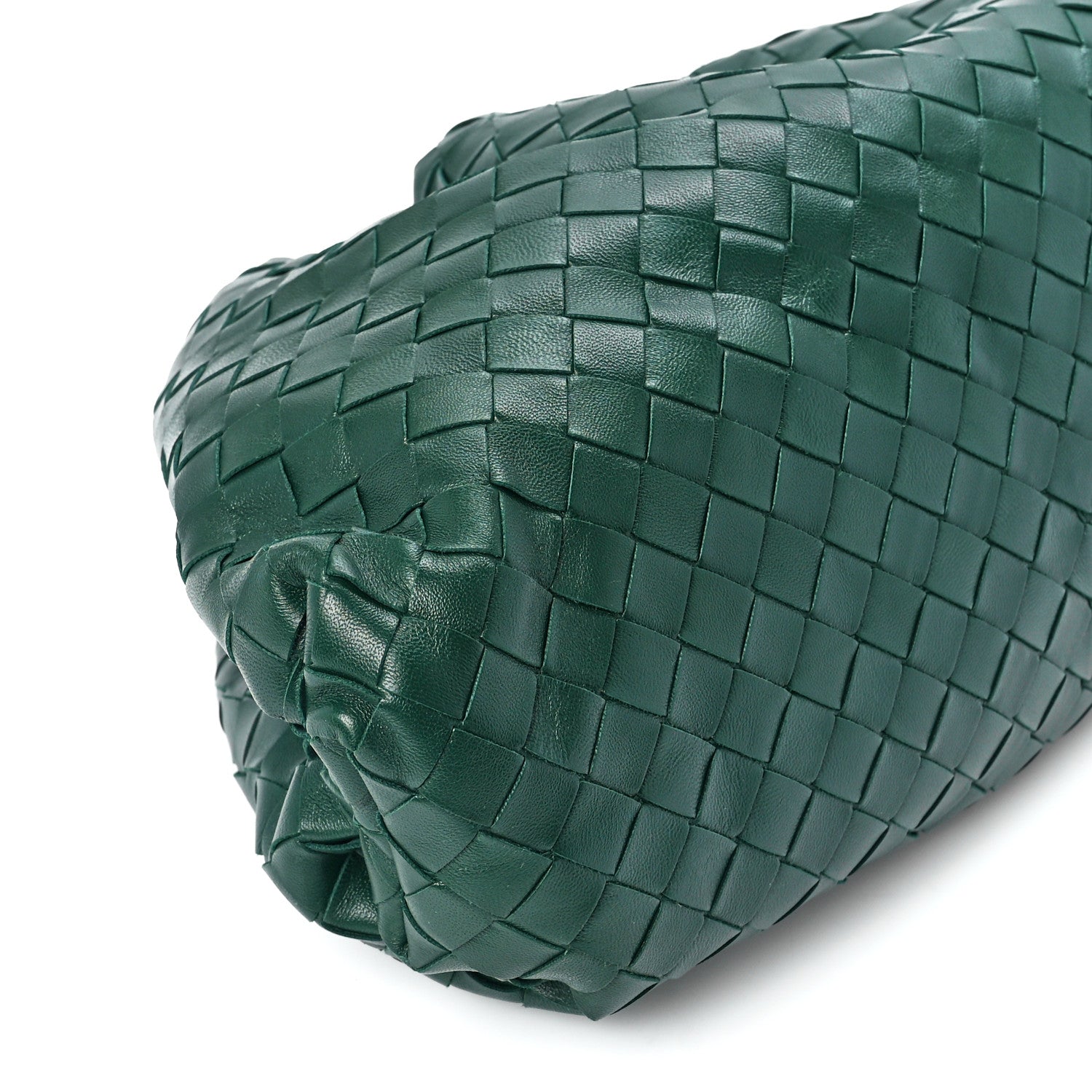 Bottega Veneta Nappa Maxi Intrecciato The Pouch Oversized Clutch Raintree 11 of 12