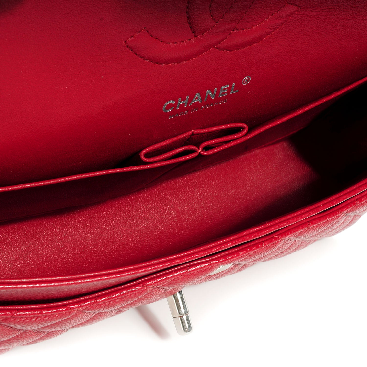 Chanel Caviar Medium Double Flap Red 5 of 10