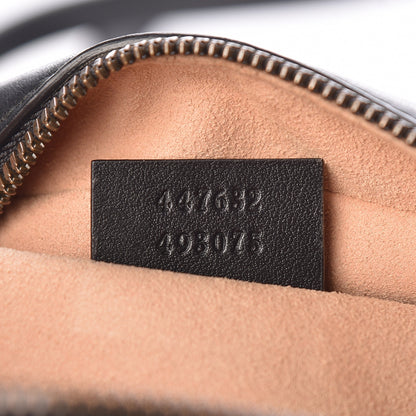 Gucci Calfskin Matelasse Small GG Marmont Chain Shoulder Bag Black 7 of 11