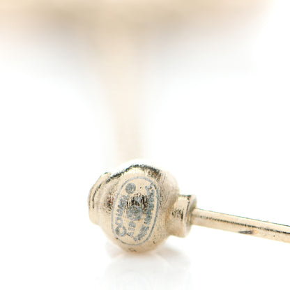 Chanel Crystal CC Drop Earrings Pink Grey Gold 4 of 4