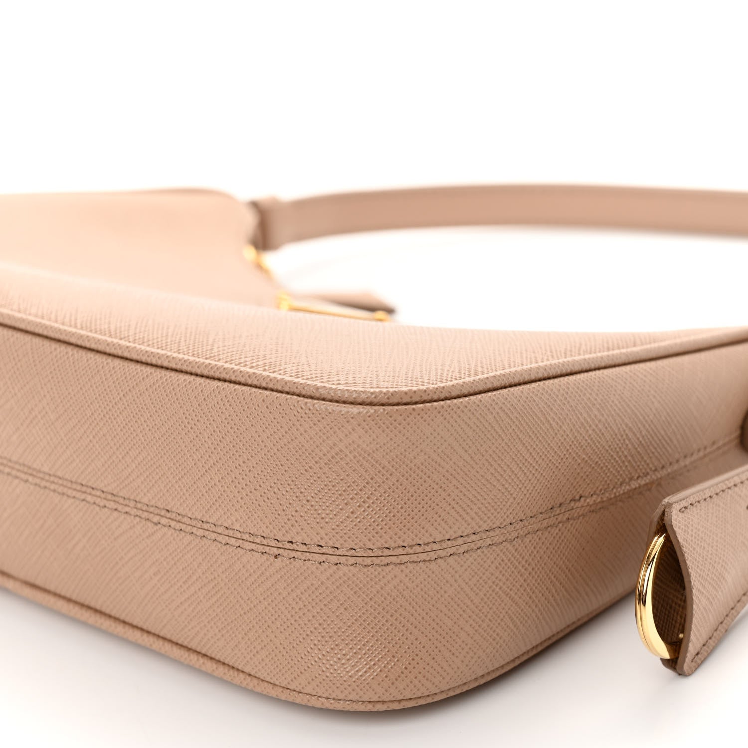 Prada Saffiano Lux Re-Edition Mini Shoulder Bag Cammeo 9 of 10