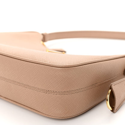 Prada Saffiano Lux Re-Edition Mini Shoulder Bag Cammeo 9 of 10