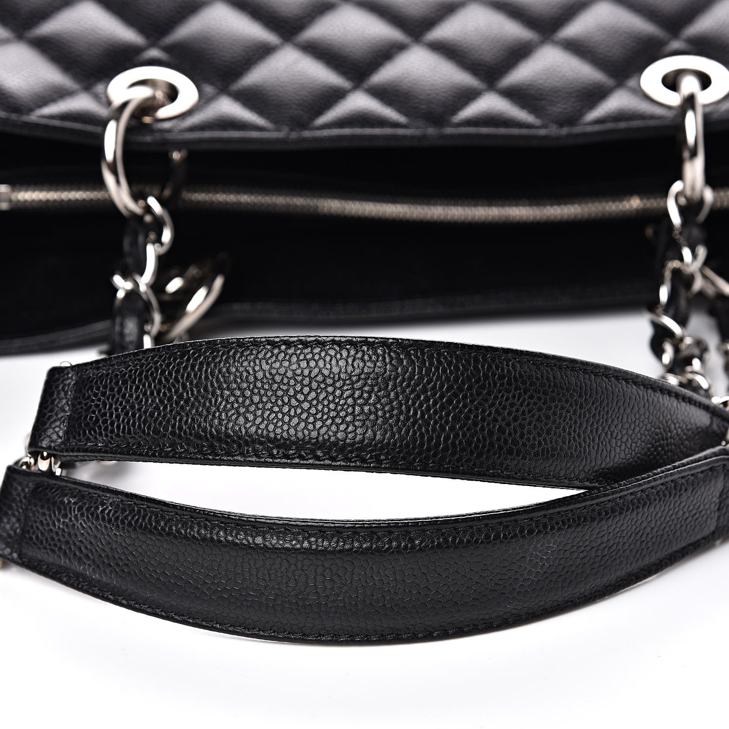 Chanel Caviar Quilted Grand Shopping Tote GST Black 11 of 12
