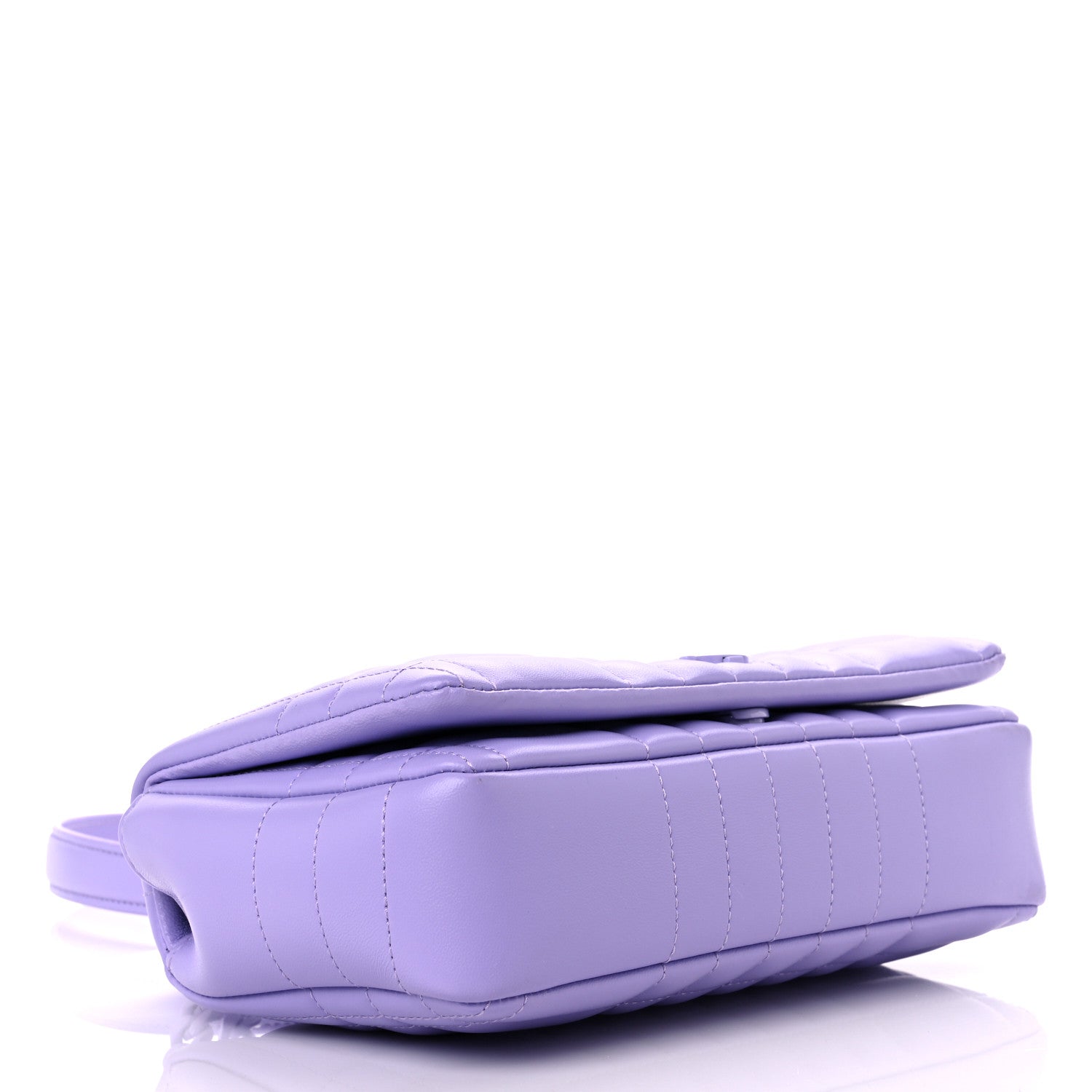 Burberry Lambskin Quilted Small Lola Bag Soft Violet 4 of 11