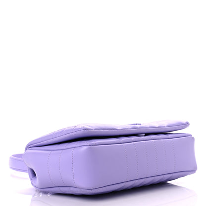 Burberry Lambskin Quilted Small Lola Bag Soft Violet 4 of 11