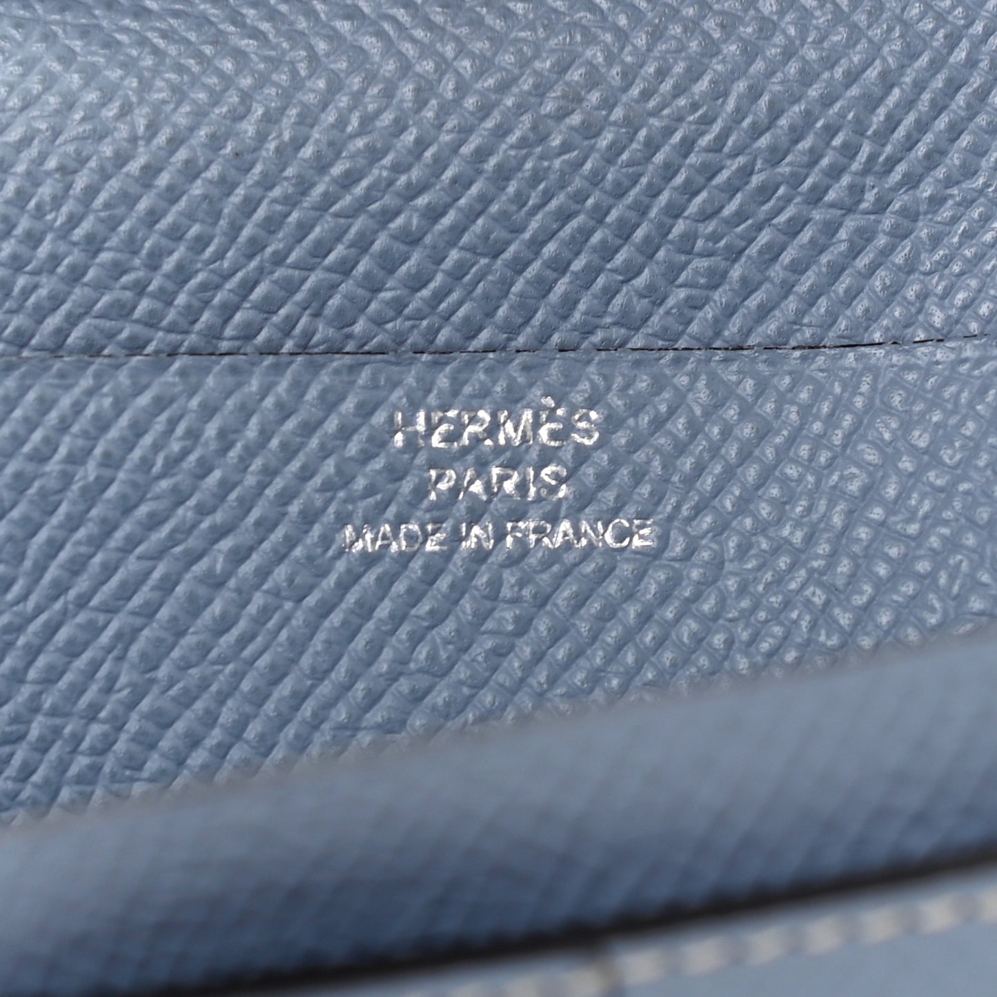Epsom Bi-Color Bearn Gusset Wallet Lime Bleu Lin