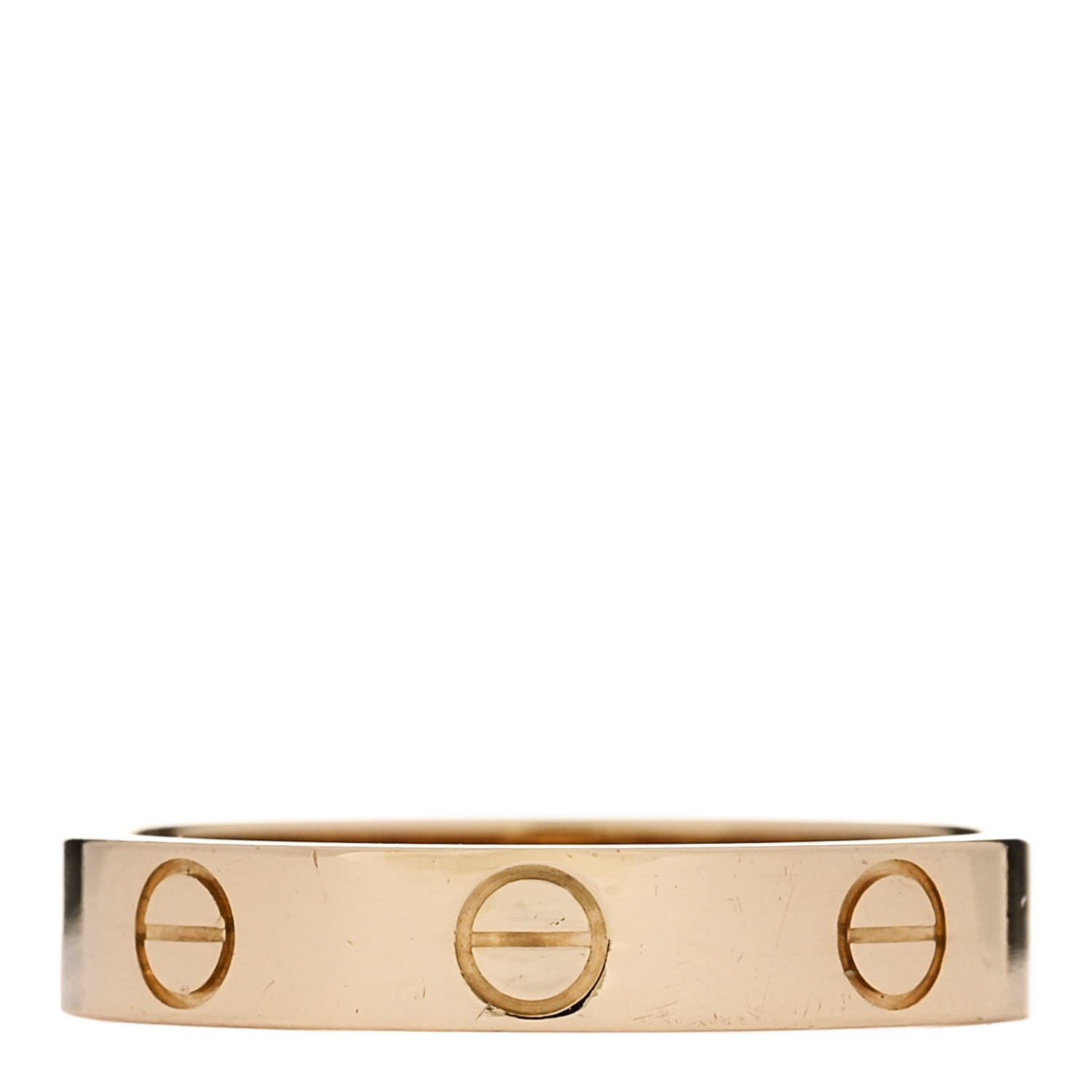 Cartier 18K Yellow Gold 3.5mm LOVE Wedding Band Ring 54 6.75 4 of 5