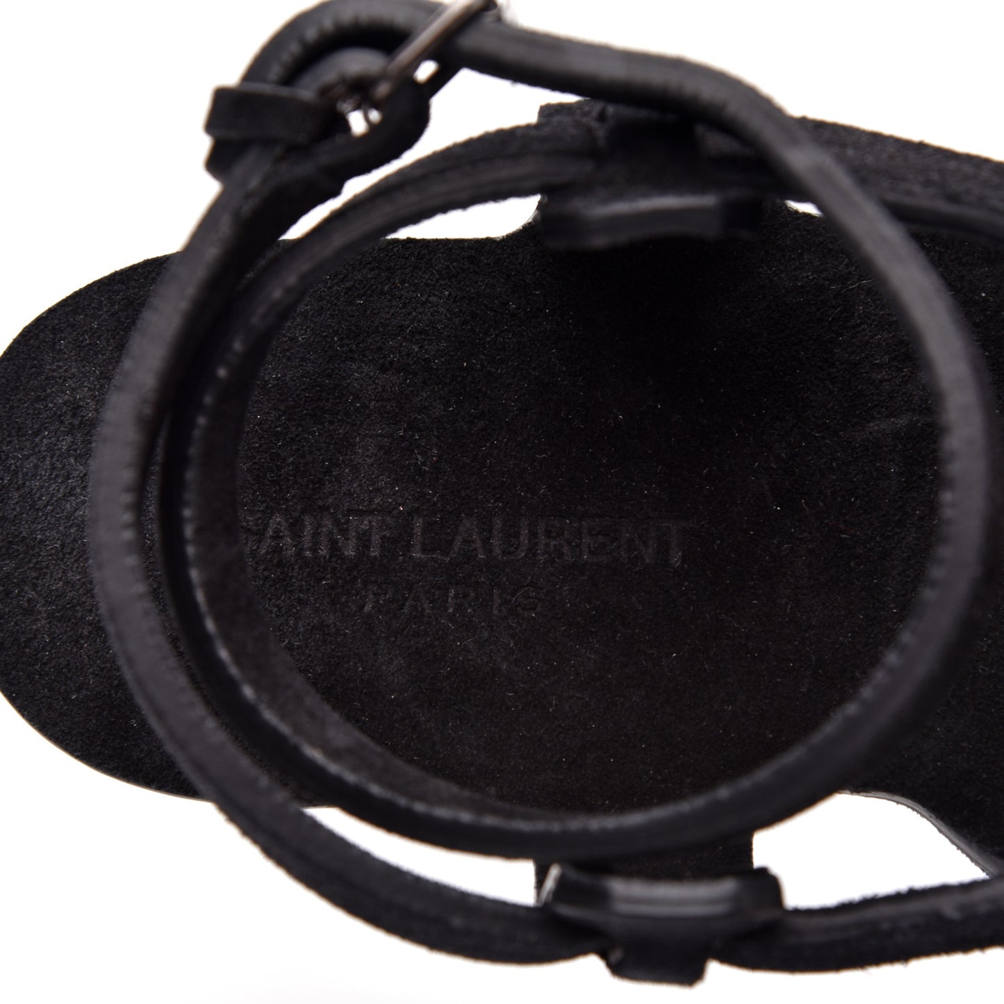 Suede Culver Flat Sandals 38 Black