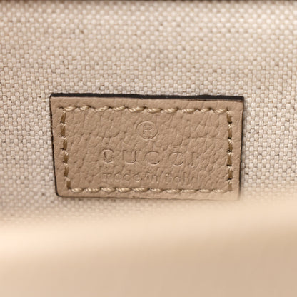 Gucci GG Supreme Monogram Textured Dollar Calfskin Small Rectangular Dionysus Shoulder Bag Beige Mystic White Oatmeal 6 of 11
