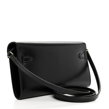 Hermes Box Kelly Wallet To Go Black 2 of 7