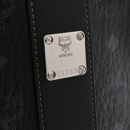 MCM Visetos Medium New Liz Shopper Tote Black 7 of 11