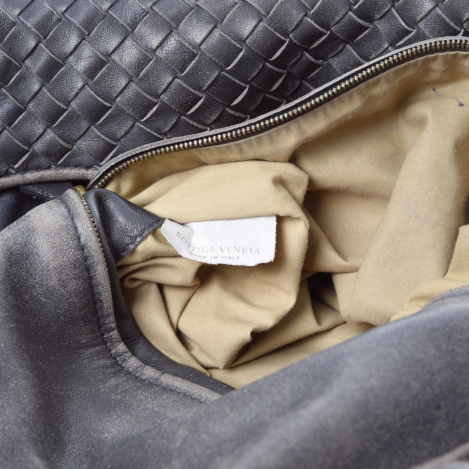 Bottega Veneta Nappa Intrecciato Sloane Hobo Ferro Gray 7 of 20