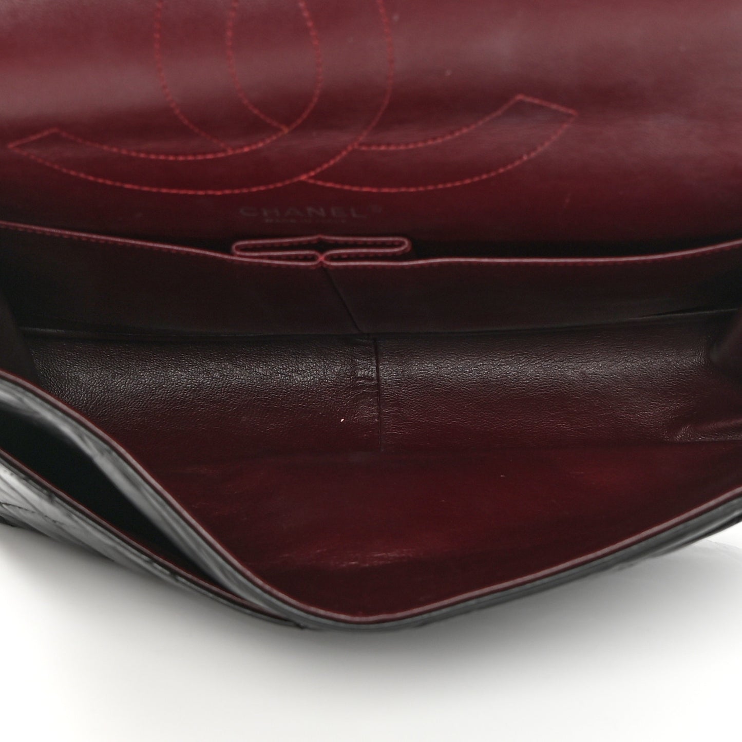 Aged Calfskin Quilted 2.55 Reissue 227 Flap Black